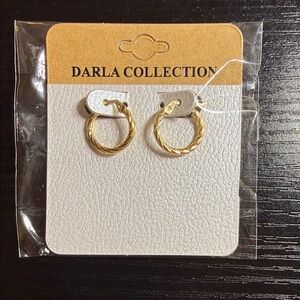 Dalia Collection Twisted Gold Earrings